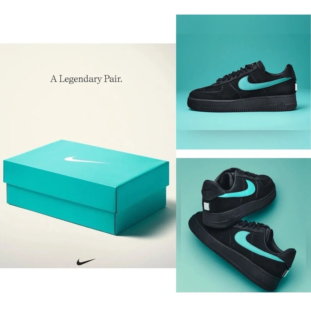 NWT Nike Air Force 1 Low x Tiffany & Co. 1837 Sz 7.5